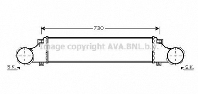 AVA QUALITY COOLING msa4354 -  Интеркулер